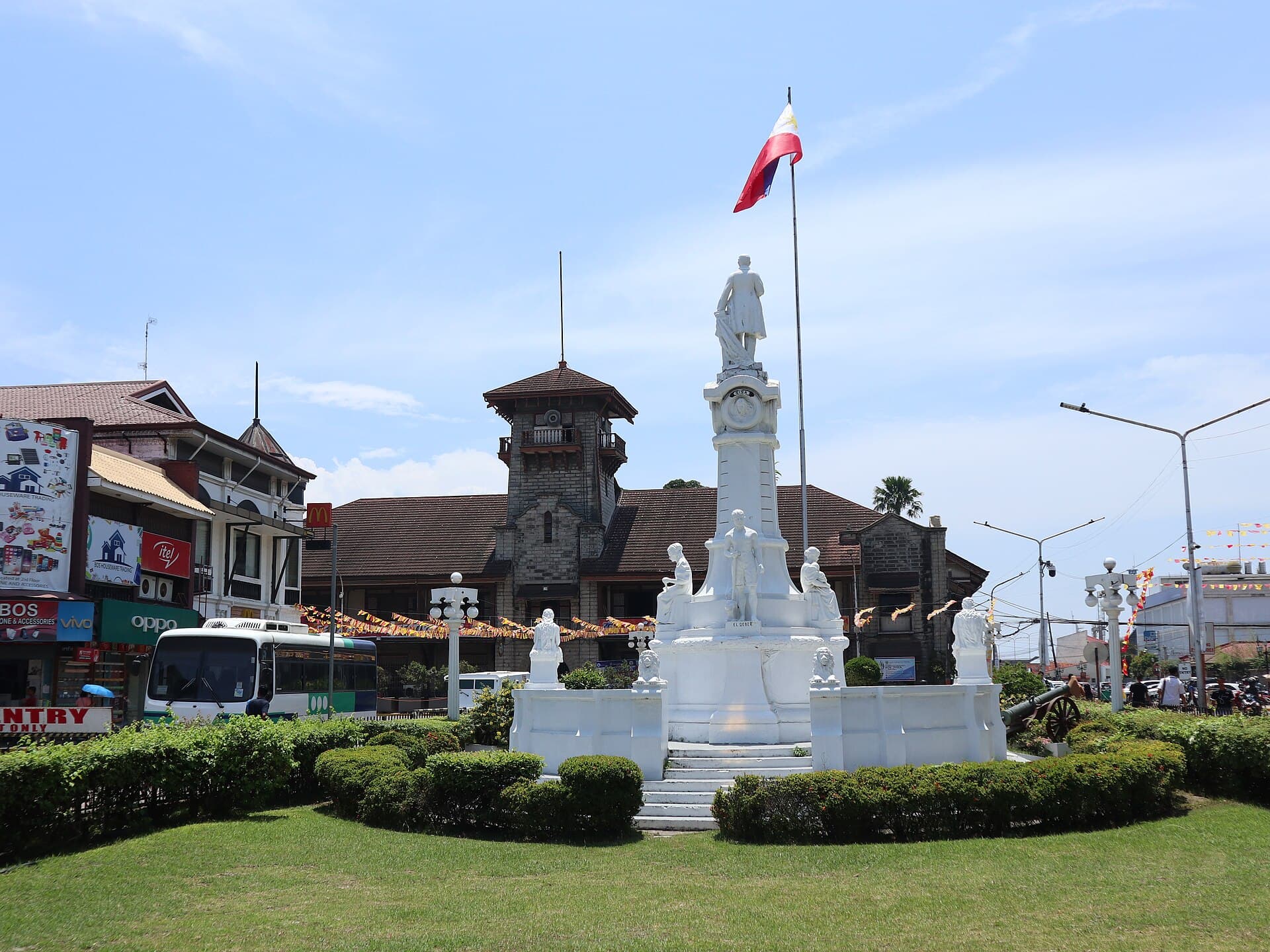 Zamboanga City Hall and Rizal Park on a clear afternoon