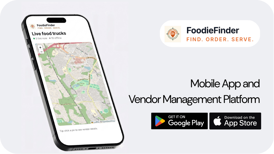 FoodieFinder — Mobile App and Vendor Management Platform